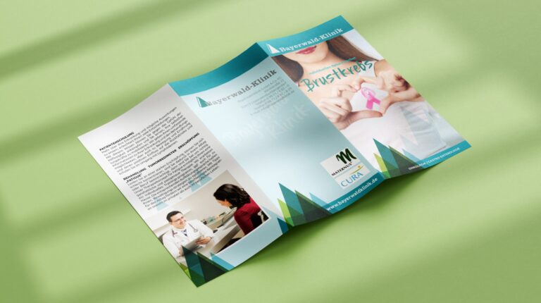 Werbeagentur, Weiden, Oberpfalz, Amberg, Cham, Hof, Marketing, Werbung, kreativmaleins, Geschäftsausstattung, Bayerwald-Klinik, Rehabilitation, Kardiologie, Onkologie, Hämatologie, Flyer, Branding, Broschüre, Logo, Farbpalette