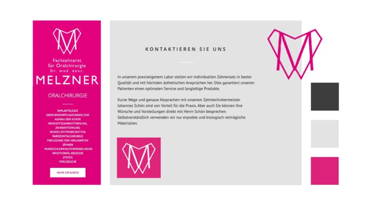 Werbeagentur, Weiden, Oberpfalz, Amberg, Cham, Hof, Marketing, Werbung, kreativmaleins, Webseite, Webdesign, Online, Dr. Melzner, Zahnarzt, Sprechzeiten, Oralchirurgie, Zahnmedizin, Labor, Zahnärztin, Vohenstrauß