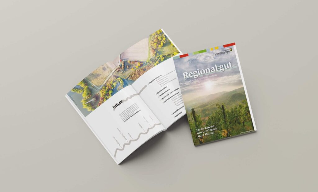 Werbeagentur, Weiden, Oberpfalz, Amberg, Cham, Hof, Marketing, Werbung, kreativmaleins, Geschäftsausstattung, Landkreis Haßberge, Plakat, Landkarte, Flyer, Broschüre, Sammelheft, Regional gut einkaufen, Sammelpunkte, Regionalmanagement, Aktionswochen, Direktvermarkter, Förderung