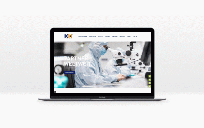 Werbeagentur, Weiden, Oberpfalz, Amberg, Cham, Hof, Marketing, Werbung, kreativmaleins, Geschäftsausstattung, Webseite, KH Medical, Online, Branding, Logo, Kunststoff, Kontakt, Zertifikate, Forschung, Produkte, Medizin