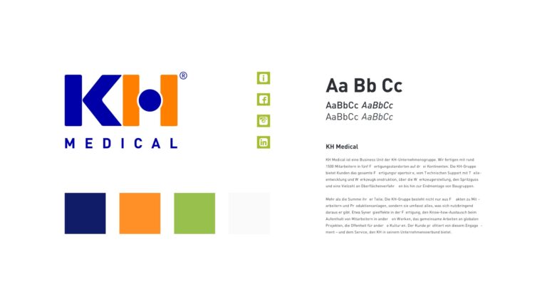 Werbeagentur, Weiden, Oberpfalz, Amberg, Cham, Hof, Marketing, Werbung, kreativmaleins, Geschäftsausstattung, Webseite, KH Medical, Online, Branding, Logo, Kunststoff, Kontakt, Zertifikate, Forschung, Produkte, Medizin