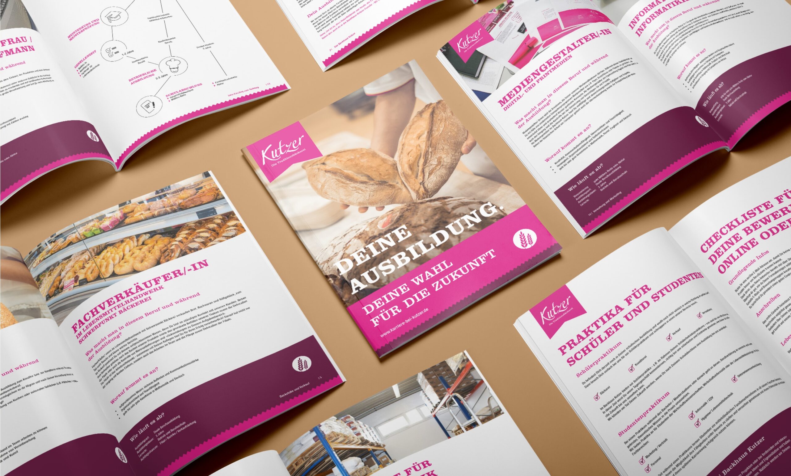 Werbeagentur Tirschenreuth, Oberpfalz, Amberg, Cham, Hof, Marketing, Werbung, kreativmaleins, Geschäftsausstattung, Backhaus Kutzer, Logo, Branding, Verpackung, Brot, Gebäck, Filialen, Kaffee, Traditionsbäckerei, Semmeln & Laugengebäck, süßes Gebäck, Öffnungszeiten, Webseite, Broschüre, Flyer