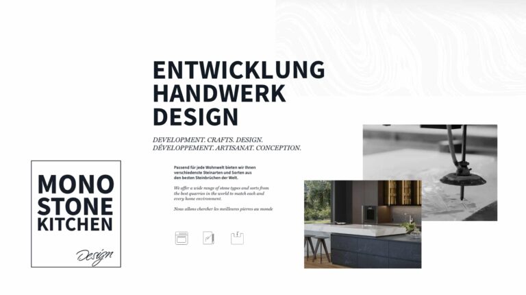 Werbeagentur, Weiden, Oberpfalz, Amberg, Cham, Hof, Marketing, Werbung, kreativmaleins, Visitenkarten, Geschäftsausstattung, Webseite, Webdesign, Online, Gramablend, Monostone, Stein, Marmor, Granit, Keramik, Quarzit, Küchen, Innenausbau