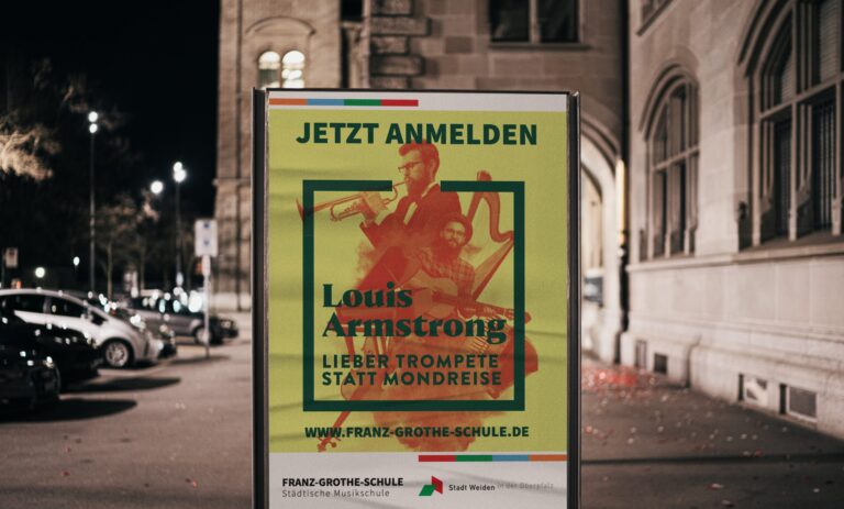 Werbeagentur, Weiden, Oberpfalz, Amberg, Cham, Hof, Marketing, Werbung, kreativmaleins, Musikschule, Franz-Grothe-Schule, Plakat, Flyer, Gestaltung, Stadt Weiden, Anmeldung